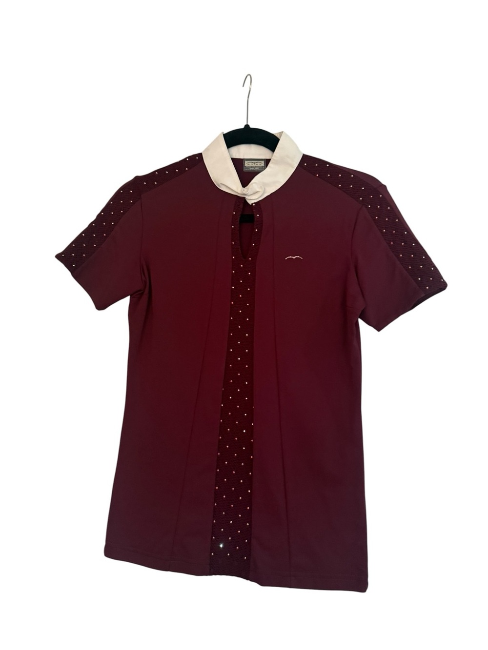 ANIMO Burgundy Short-Sleeve Show Shirt